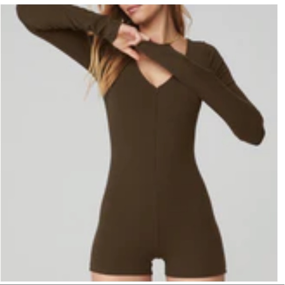 ALO Yoga Pants - Alo Keep it Sleek Ribbed Bodysuit